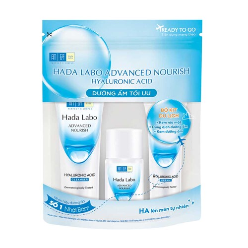 Bộ Sản Phẩm Hada Labo Dưỡng Ẩm Tối Ưu 3 Món 47g