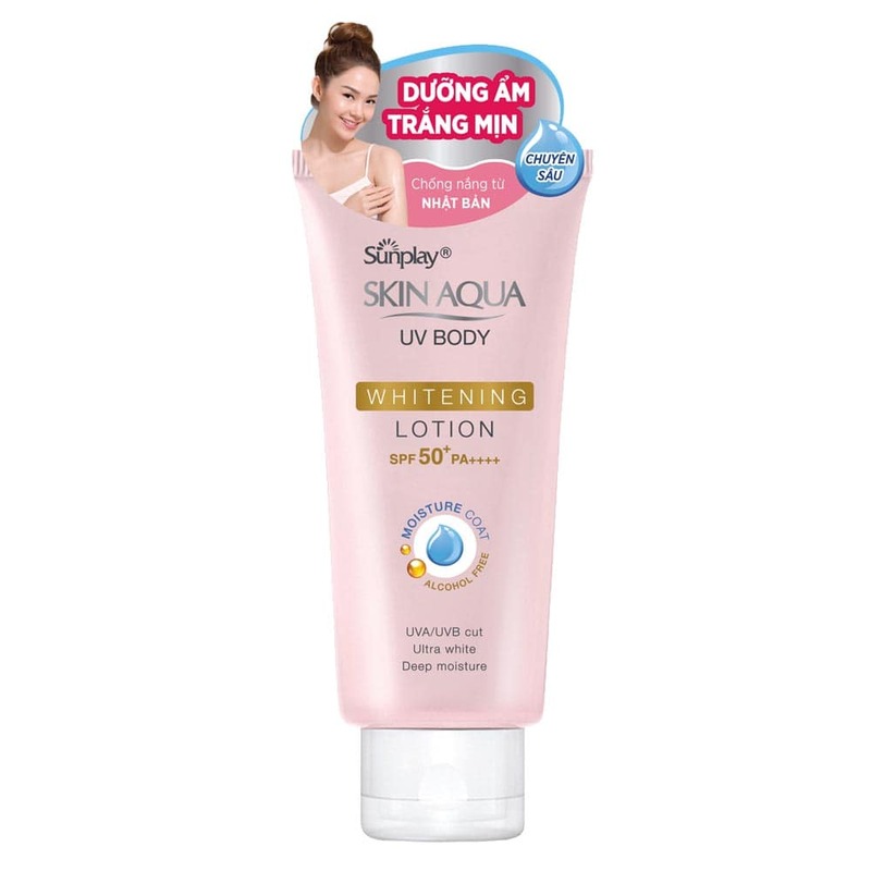 Kem Chống Nắng Sunplay Skin Aqua UV Body Whitening Lotion Dưỡng Thể Trắng Mịn