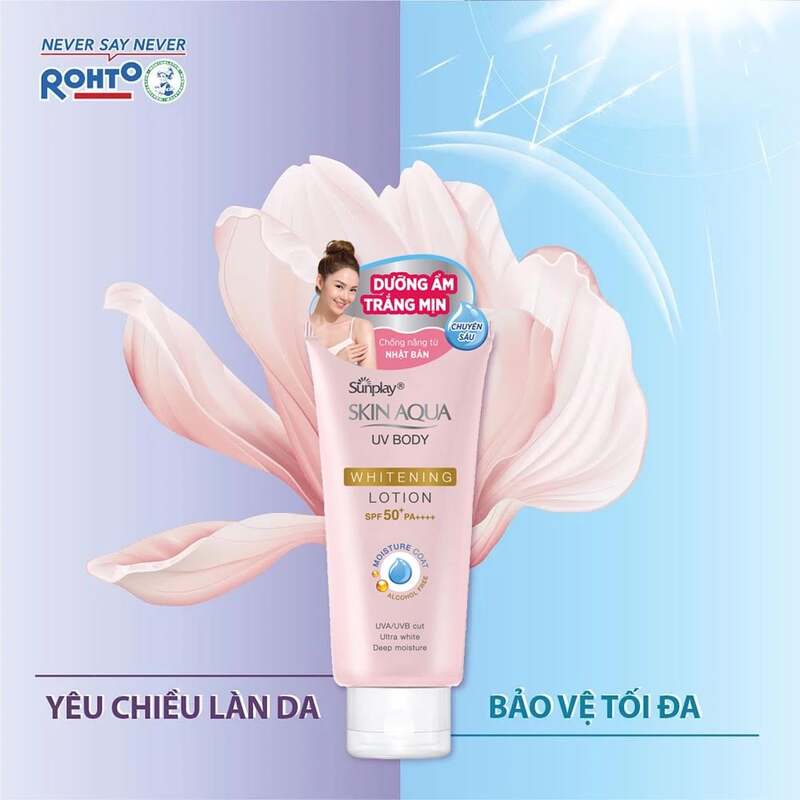 Kem Chống Nắng Sunplay Skin Aqua UV Body Whitening Lotion Dưỡng Thể Trắng Mịn