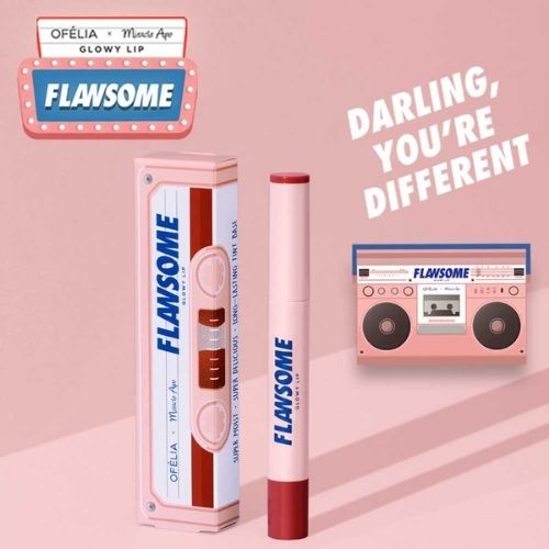 Son Bút Chì Miracle Apo x Ofélia Flawsome Glowy Lip 2g - Bubble Pop