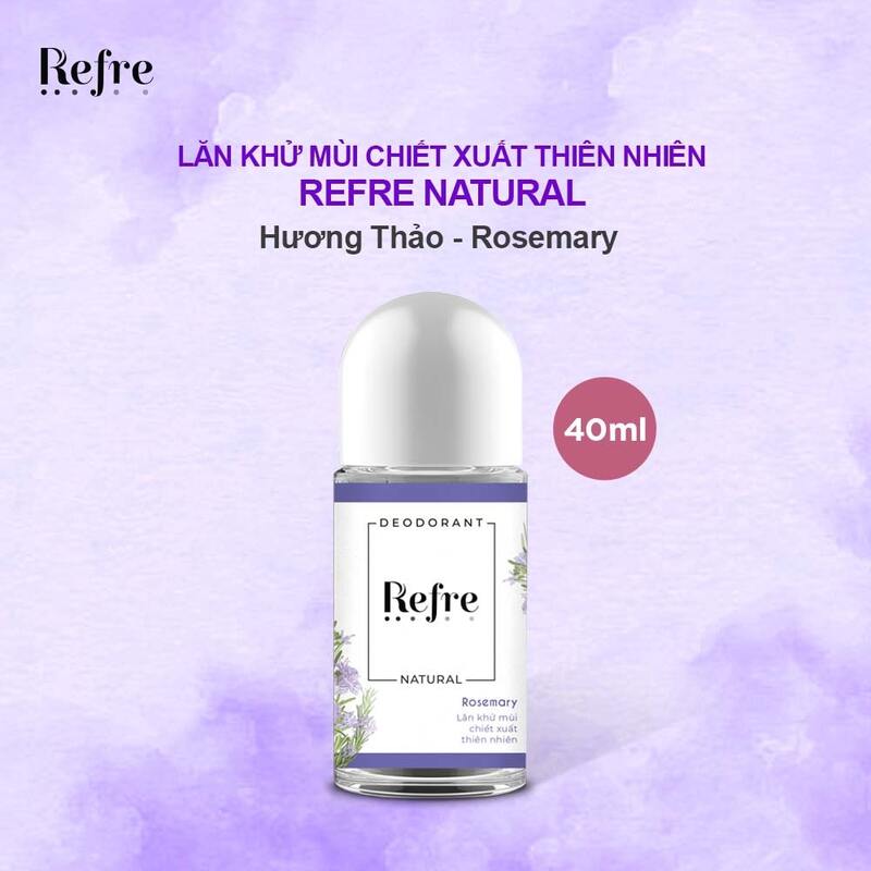 Lăn Khử Mùi Refre Natural Rosemary 40ml