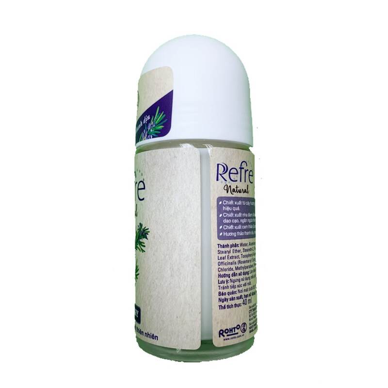Lăn Khử Mùi Refre Natural Rosemary 40ml