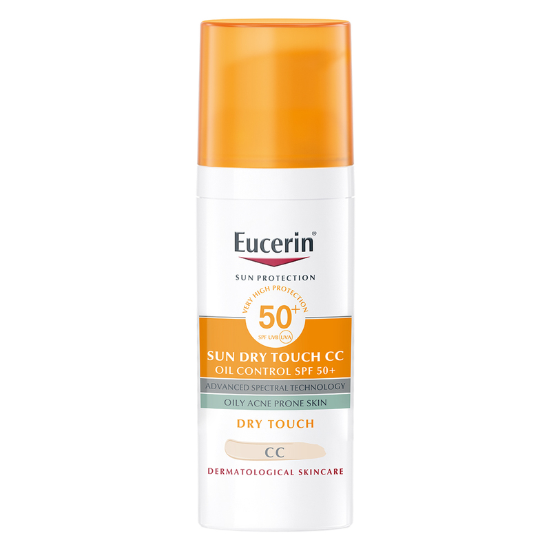 Kem Chống Nắng Eucerin Sun Dry Touch CC Oil Control SPF 50+ Kiểm Soát Dầu Có Màu 50ml