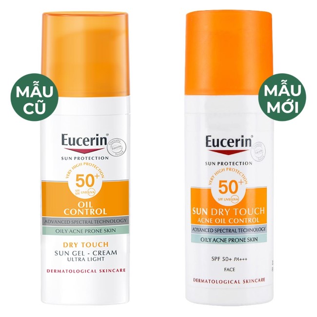 Kem Chống Nắng Eucerin Sun Dry Touch CC Oil Control SPF 50+ Kiểm Soát Dầu Có Màu 50ml