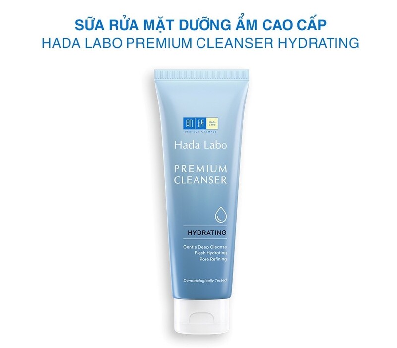 Bộ Sản Phẩm Sữa Rửa Mặt Hada Labo Premium Hydrating 100g + Dung Dịch Hada Labo Advanced Nourish 40ml
