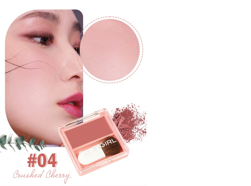 Phấn Má Silkygirl Blush Hour 04 Crush Cherry Đỏ Hồng Rung Động