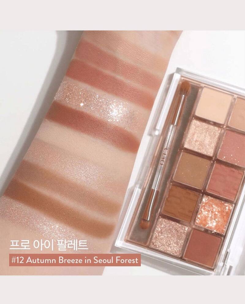 Phấn Mắt Clio Pro Eye Palette 12 Autumn Breeze In Seoul Forest