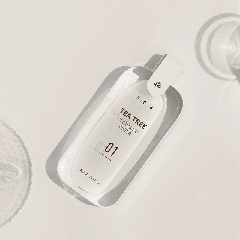 Nước Tẩy Trang S.O.B  Tea Tree Cleansing Water Làm Sạch Da, Giảm Mụn 300ml