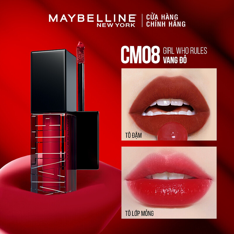 Son Kem Maybelline Sensational Cushion Matte CM08 Mịn Lì Như Nhung 6.4ml