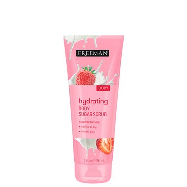 Tẩy Tế Bào Chết Body Freeman Hydrating Strawberry Milk Body Sugar Scrub Hương Sữa Dâu 175ml