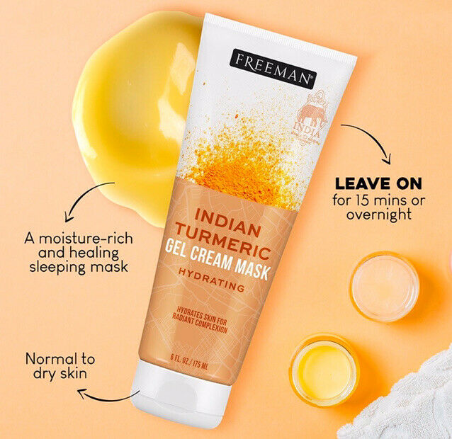 Mặt Nạ Freeman Indian Turmeric Gel Cream Mask Hydrating Tinh Bột Nghệ Dưỡng Ẩm Sáng Da 175ml