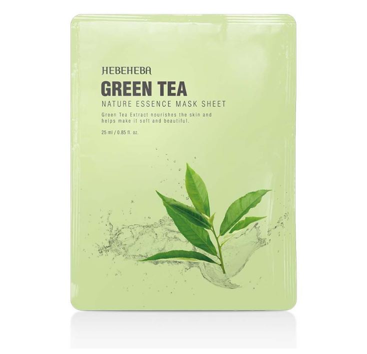 Mặt Nạ Hebeheba Green Tea Nature Essence Mask Sheet Trà Xanh 1 PCS