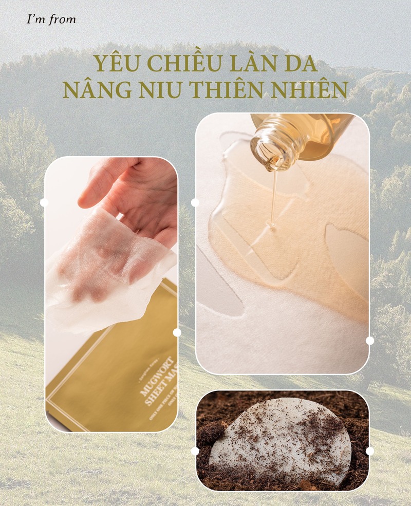 Mặt Nạ I'm from Chiết Xuất Ngải Cứu Làm Dịu Da 20ml