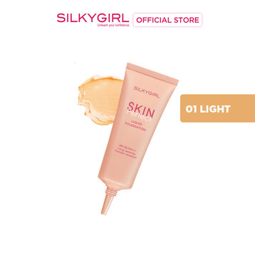 Kem Nền Silkygirl Skin Perfect Liquid Foundation SPF 30/PA+++ 01 Light Màu Sáng 25ml