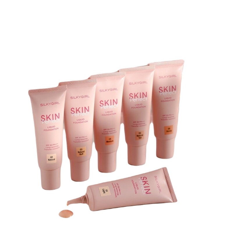 Kem Nền Silkygirl Skin Perfect Liquid Foundation SPF 30/PA+++ 01 Light Màu Sáng 25ml