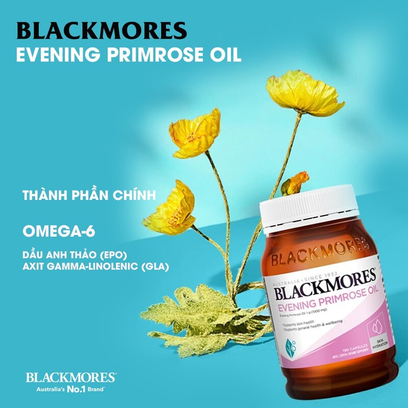 Viên Uống Blackmores Evening Primrose Oil Tinh Dầu Hoa Anh Thảo 190 PCS