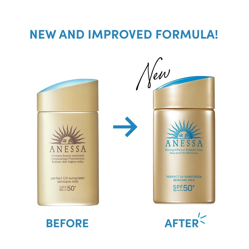 Sữa Chống Nắng Anessa Perfect UV Sunscreen Skincare Milk N SPF50+ PA++++ Dưỡng Da Kiềm Dầu Mẫu Mới 2022 60ml