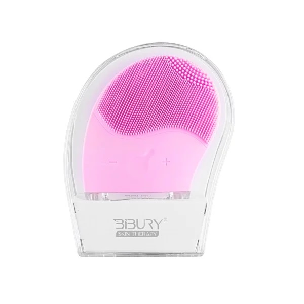 Máy Rửa Mặt Bibury Skin Therapy Facial Cleansing & Light Therapy Brush Màu Hồng