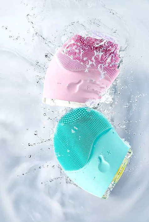 Máy Rửa Mặt Bibury Skin Therapy Facial Cleansing & Light Therapy Brush Màu Hồng
