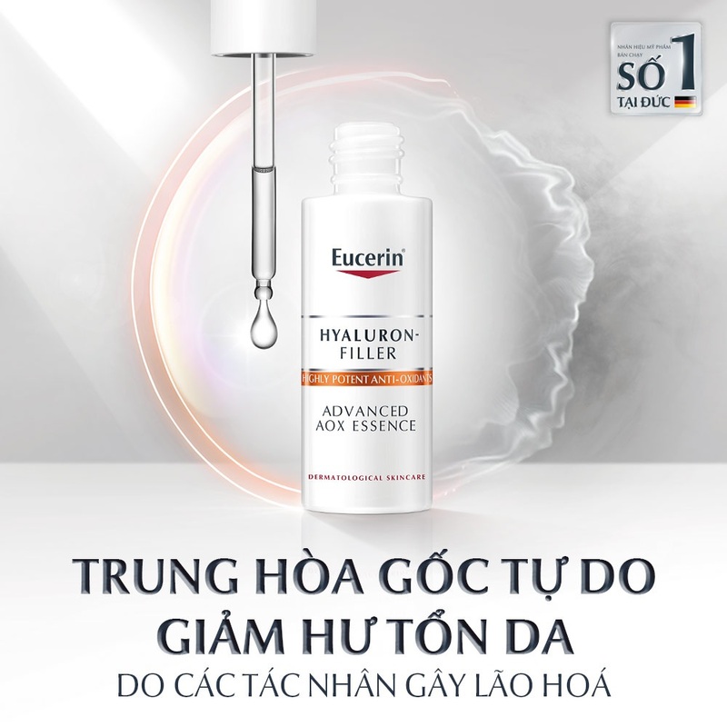Tinh Chất Eucerin Hyaluron Filler Advanced AOX Essence Cấp Ẩm Giảm Lão Hóa 30ml