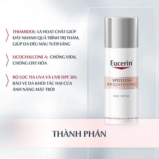 Kem Dưỡng Eucerin Spotless Brightening Day Trắng Da Ban Ngày SPF30 50ml