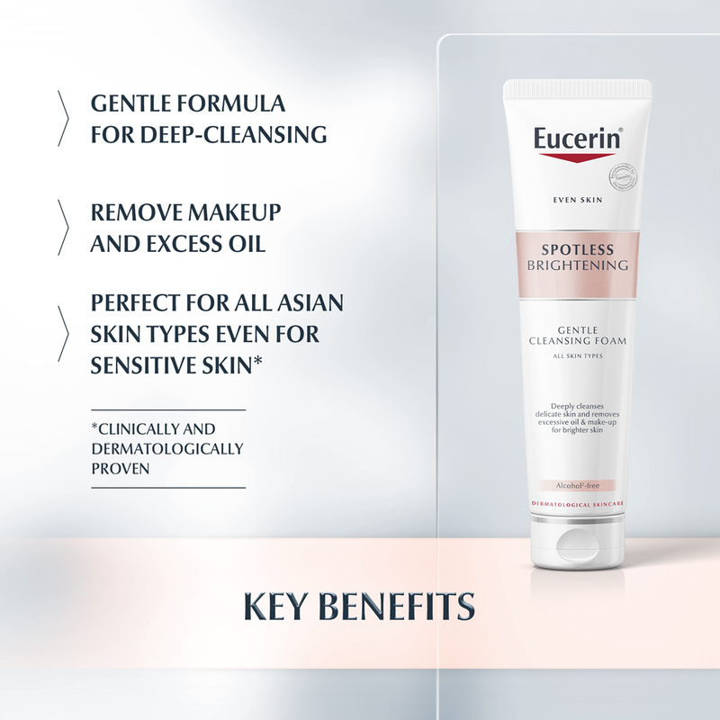 Sữa Rửa Mặt Eucerin Spotless Brightening Gentle Cleansing Foam Dịu Nhẹ Làm Sáng Da 150g