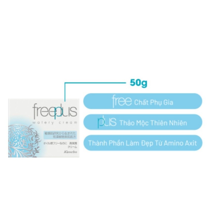 Kem Dưỡng Ẩm Freeplus Watery Cream Màng Nước Mỏng Nhẹ Tươi Mát 50g