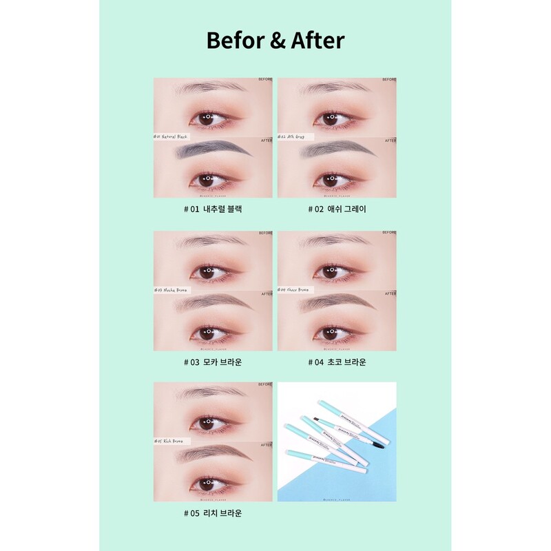 Chì Kẻ Mày Dearmay Sketch Eyebrow Pencil - 02 Ash Gray