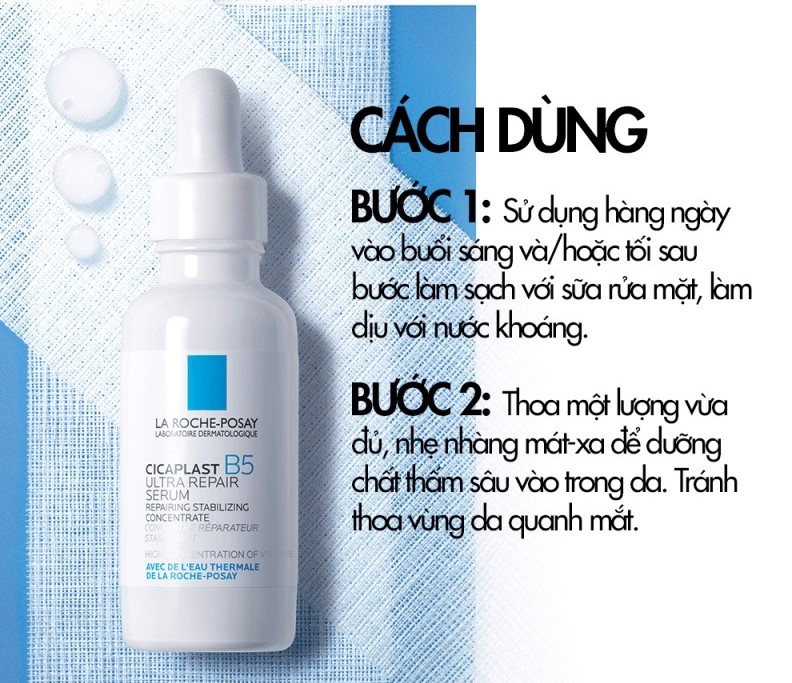 Tinh Chất La Roche-Posay Cicaplast B5 Ultra Repair Serum Phục Hồi, Cấp Ẩm & Tái Tạo Da 30ml