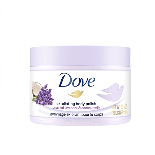 Tẩy Tế Bào Chết Body Dove Exfoliating Body Polish Hoa Oải Hương & Sữa Dừa 298g