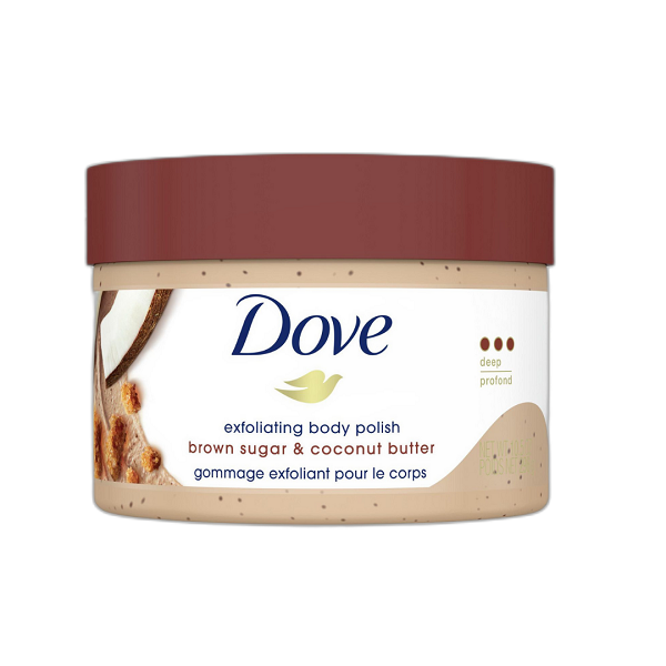 Tẩy Tế Bào Chết Body Dove Exfoliating Body Polish Đường Nâu & Bơ Dừa 298g