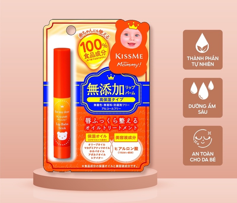 Son Dưỡng Kiss Me Mommy Lip Balm Stick Cấp Ẩm 2.5g