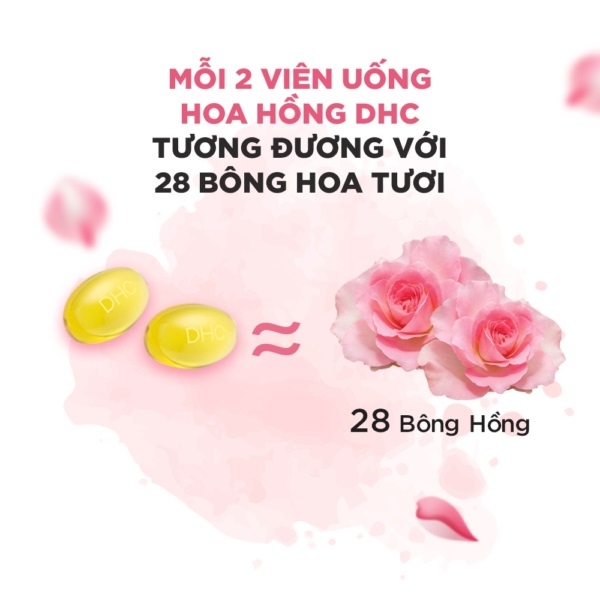 Viên Uống DHC Hoa Hồng Làm Thơm Cơ Thể 30 Ngày 60 Viên