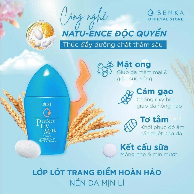Sữa Chống Nắng Senka Dưỡng Ẩm SPF50/PA++++ 40ml