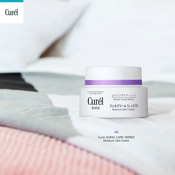 Gel Dưỡng Ẩm Curél Aging Care Series Moisture Gel-Cream Chuyên Sâu Cho Da Lão Hóa 40g