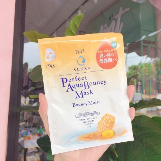 Mặt Nạ Senka Perfect Aqua Bouncy Mask Bouncy Moist Cấp Ẩm Và Đàn Hồi 25ml