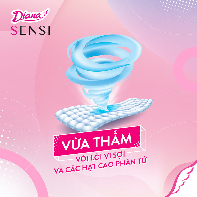 Băng Vệ Sinh Diana Sensi Siêu Mỏng Cánh 8 PCS