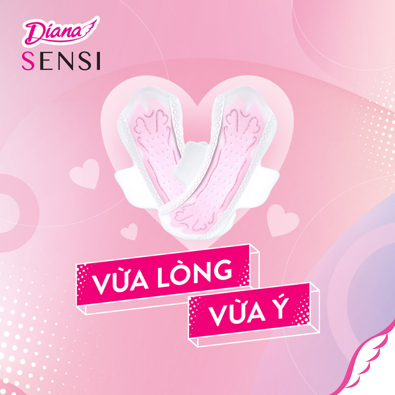 Băng Vệ Sinh Diana Sensi Siêu Mỏng Cánh 8 PCS