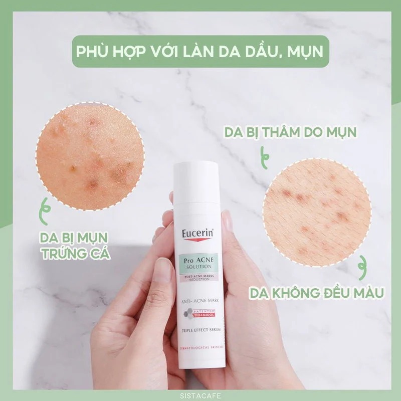 Bộ Sản Phẩm Eucerin Pro ACNE Solution Triple Effect Serum + Toner Giúp Giảm Thâm Mụn & Dưỡng Sáng Da