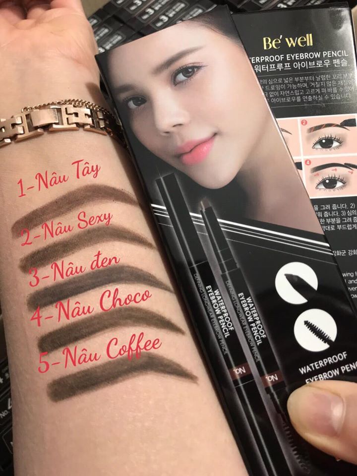 Chì Kẻ Mày Be’well Eye Brow Pencil 02 Sexy Brown