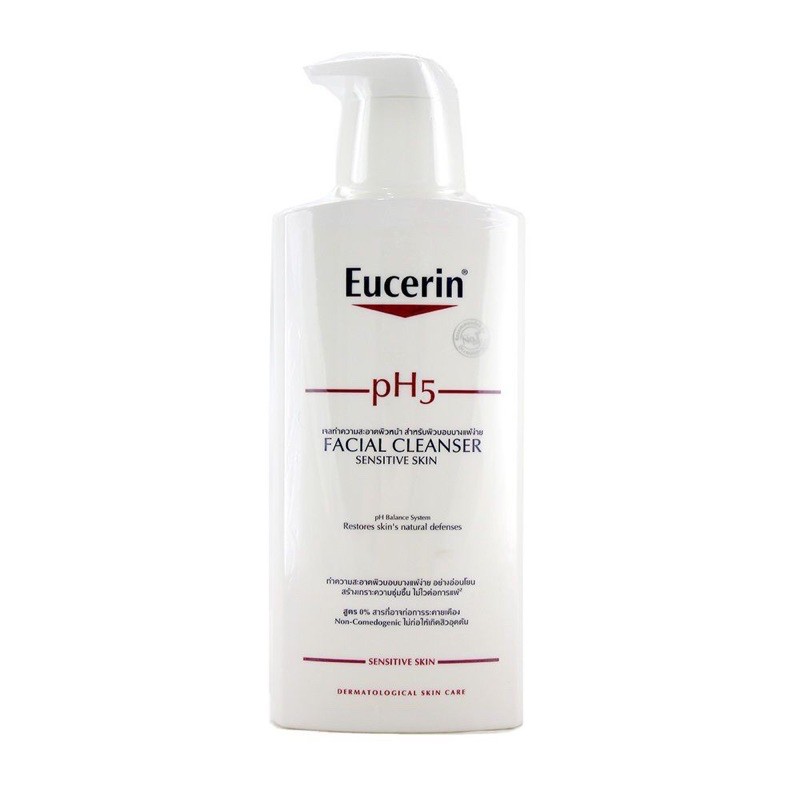 Sữa Rửa Mặt Eucerin pH5 Facial Cleanser Sensitive Skin Cho Da Nhạy Cảm 400ml