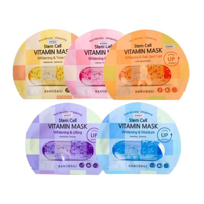 Mặt Nạ Banobagi Stem Cell Vitamin Mask Whitening and Moisture Dưỡng Sáng Và Cấp Ẩm Cho Da 30g (Xanh)