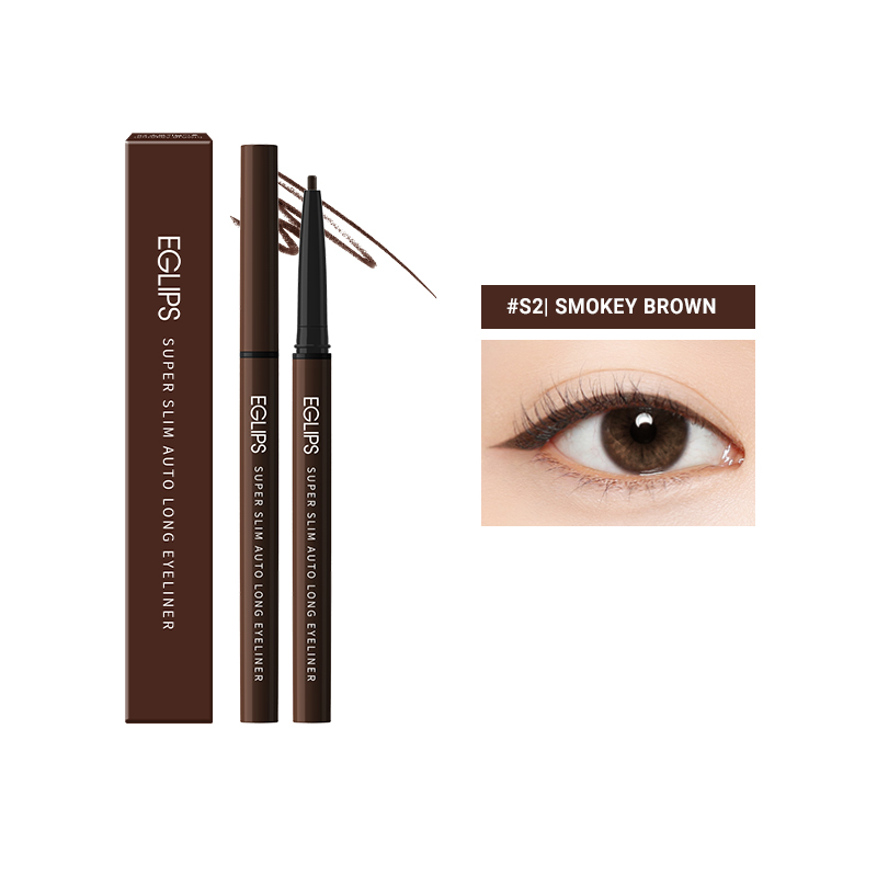 Chì Kẻ Mắt Eglips Super Slim Auto Long Eyeliner S2 Smokey Brown