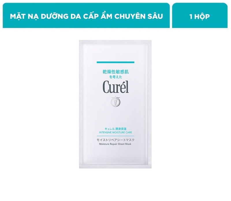 Mặt Nạ Curel Intensive Moisture Care Dưỡng Da Cấp Ẩm Chuyên Sâu 4 PCS