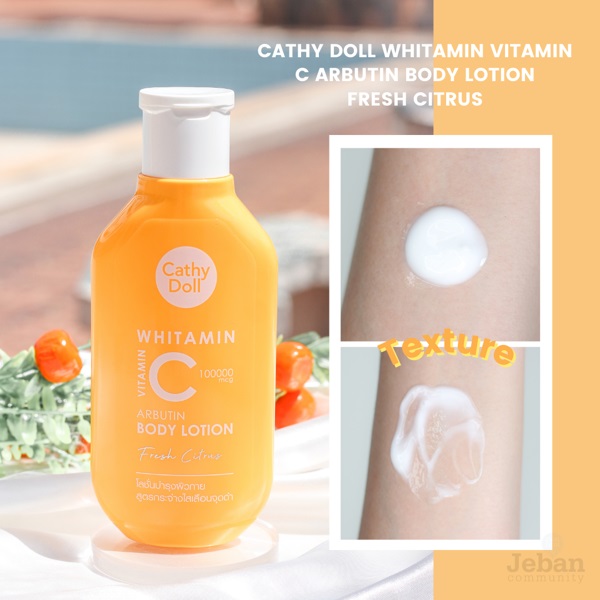 Sữa Dưỡng Thể Cathy Doll Whitamin Vitamin C Arbutin Body Lotion Dưỡng Sáng, Mờ Thâm 150ml