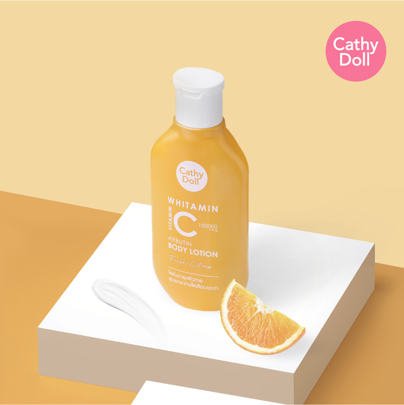 Sữa Dưỡng Thể Cathy Doll Whitamin Vitamin C Arbutin Body Lotion Dưỡng Sáng, Mờ Thâm 150ml