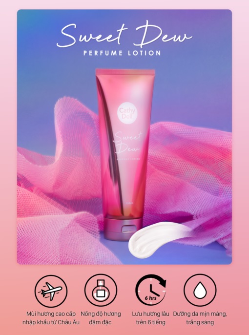 Sữa Dưỡng Thể Cathy Doll Sweet Dew Perfume Lotion Hương Nước Hoa 150ml