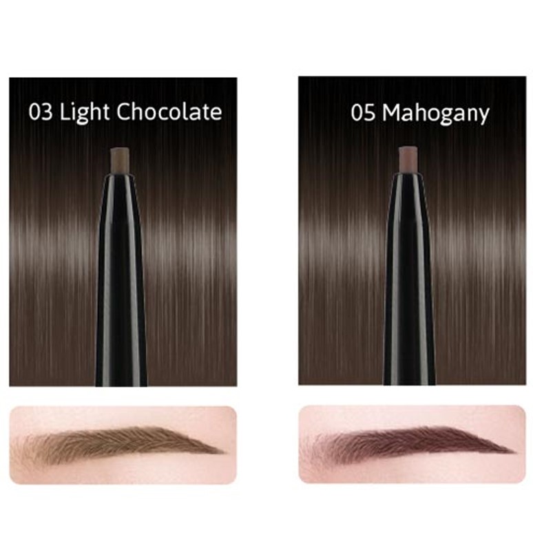 Chì Kẻ Mày Skinny Brow Pencil #05 Mahogany Siêu Mảnh 0.05g