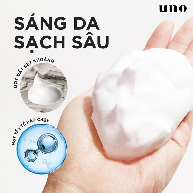 Sữa Rửa Mặt Shiseido Uno Whip Wash Scrub Sáng Da 130g