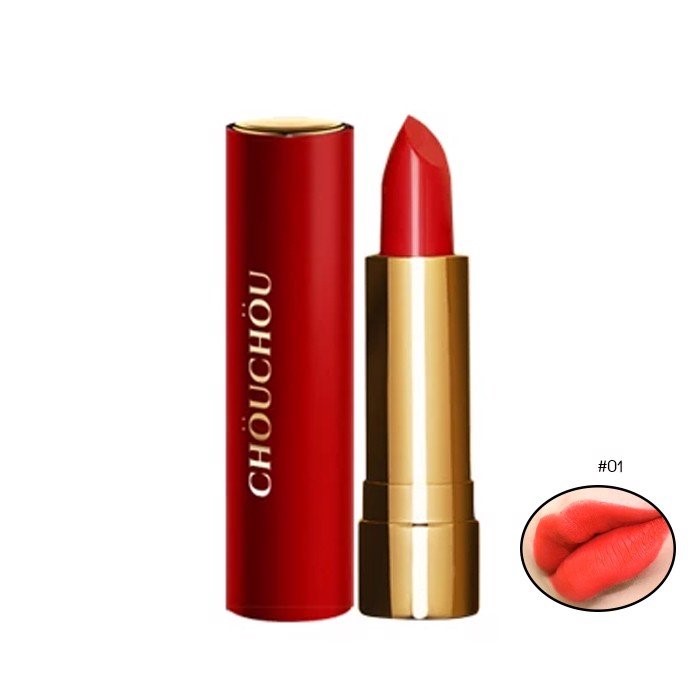 Son Thỏi Chou Chou Signature Premier Matt Rouge Red Limited Edition 01 Lady Red 3.5g